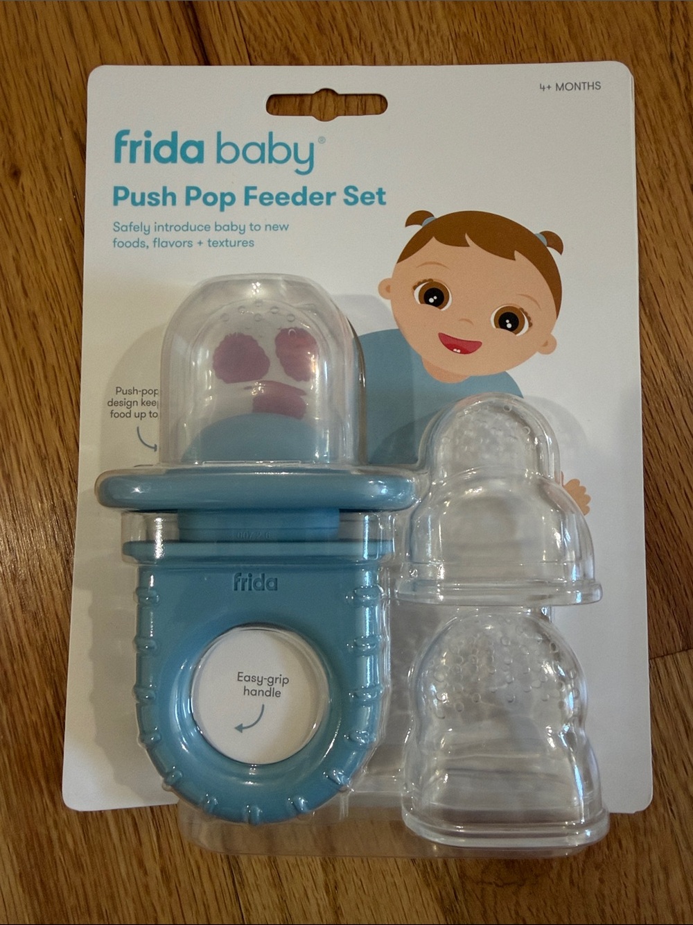frida baby Push Pop Feeder Set - Blue